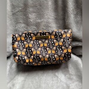 Revive Vintage Chic Butterfly Cosmetic Bag - Black and Yellow